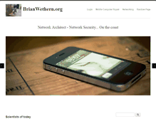Tablet Screenshot of brianwethern.org